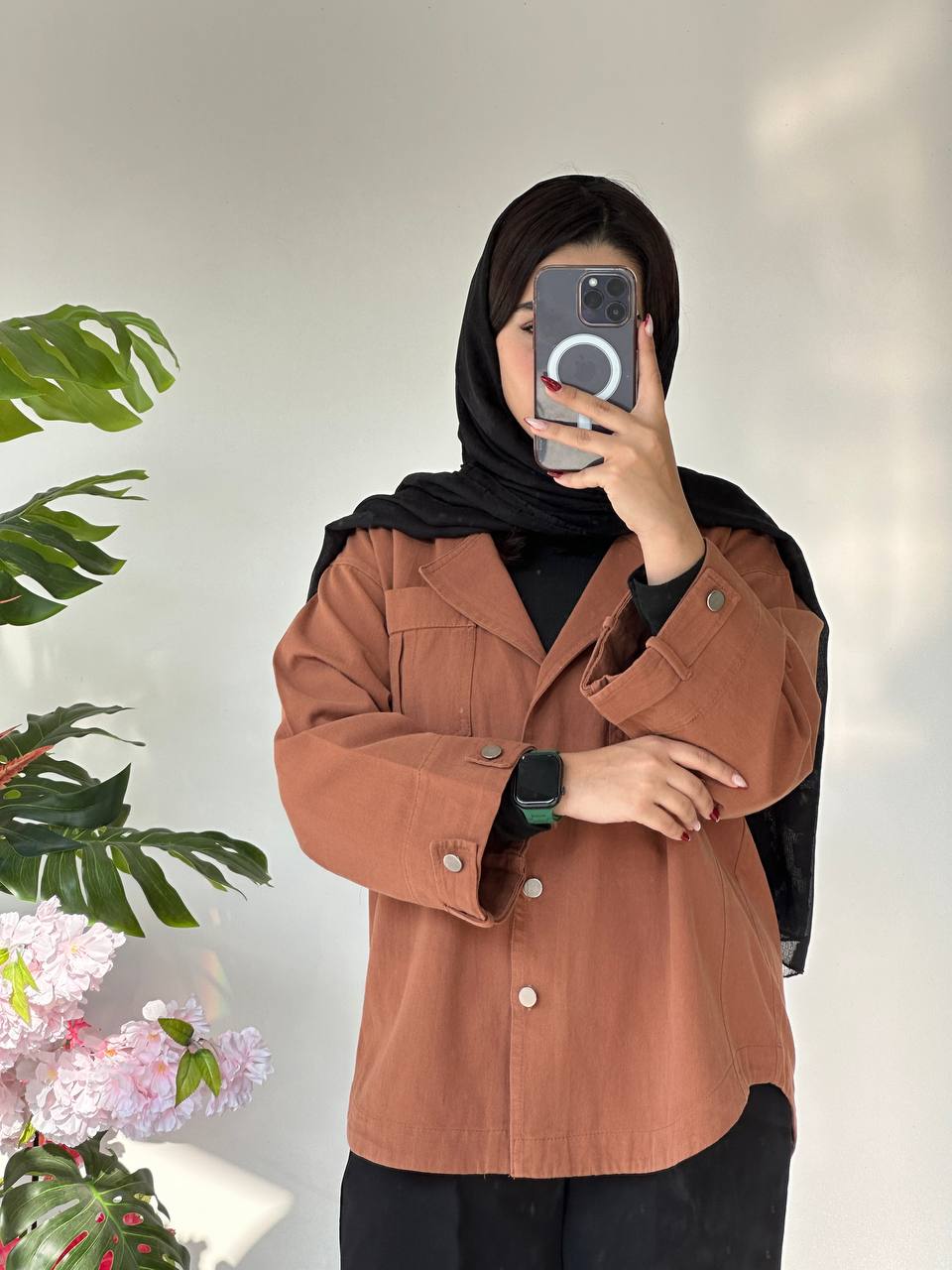 شومیز کتان دو جیب